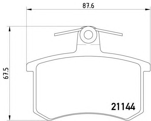 Тормозные колодки HELLA 8DB 355 017-951