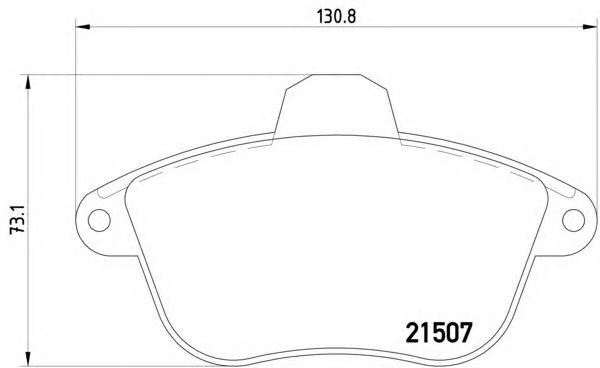 Тормозные колодки HELLA 8DB 355 019-071