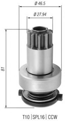 Бендикс стартера MAGNETI MARELLI 940113020374