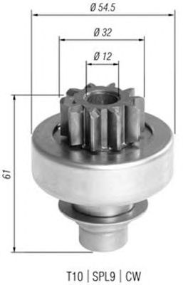 Бендикс стартера MAGNETI MARELLI 940113020396