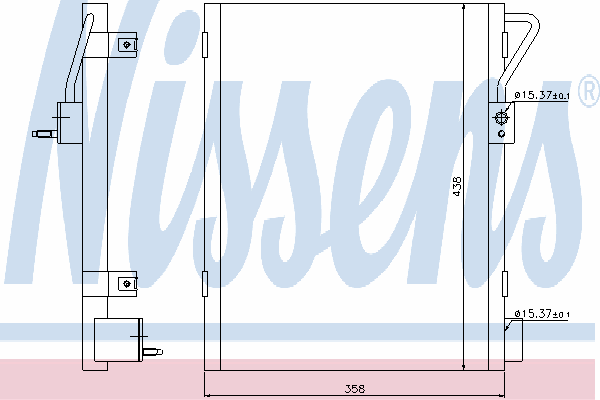 Радиатор кондиционера NISSENS 940019