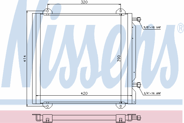 Радиатор кондиционера NISSENS 940026
