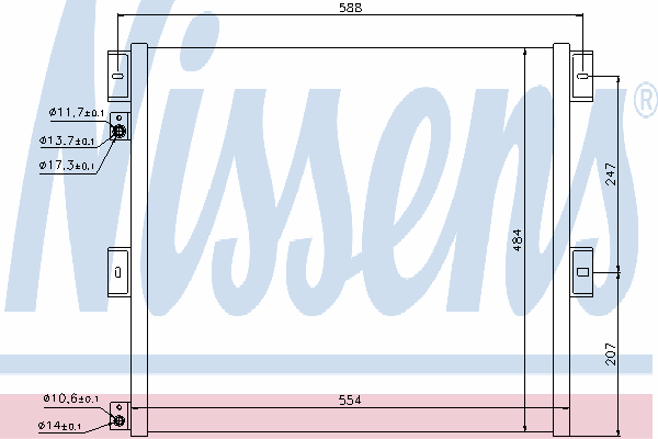 Радиатор кондиционера NISSENS 940075