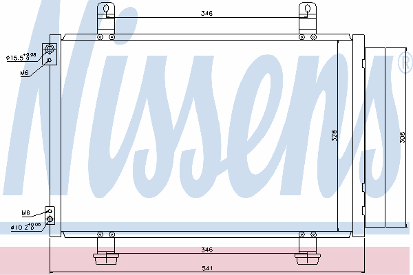 Радиатор кондиционера NISSENS 940079
