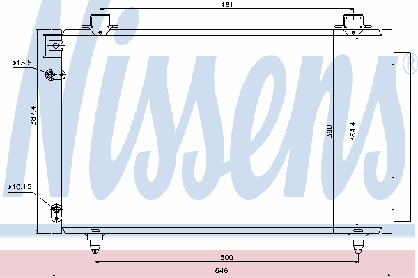 Радиатор кондиционера NISSENS 940081