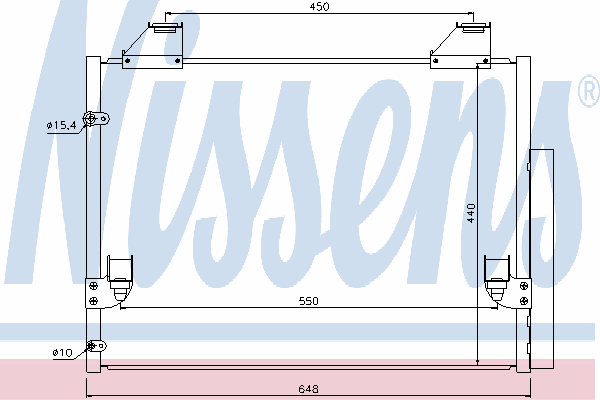 Радиатор кондиционера NISSENS 940083