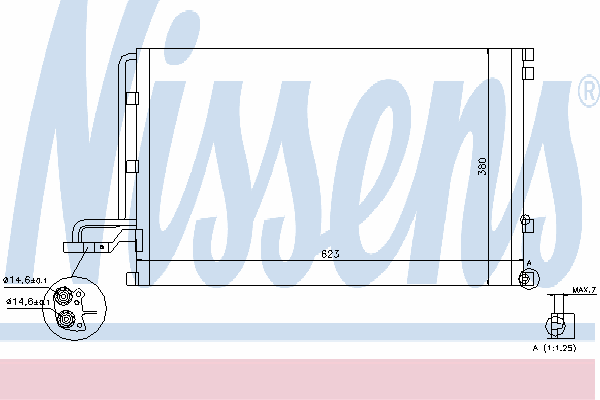 Радиатор кондиционера NISSENS 940087