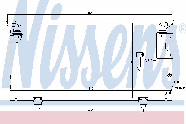 Радиатор кондиционера NISSENS 940091