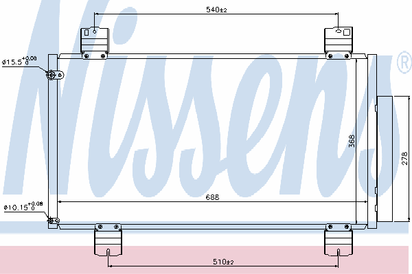 Радиатор кондиционера NISSENS 940113