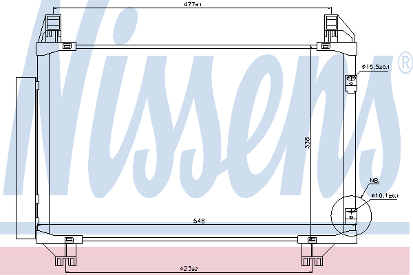 Радиатор кондиционера NISSENS 940130
