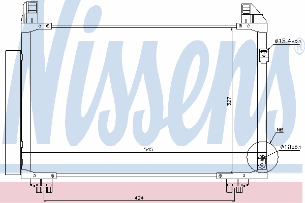 Радиатор кондиционера NISSENS 940131