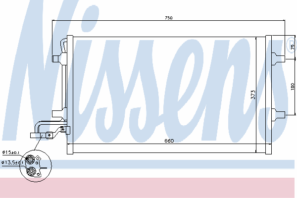 Радиатор кондиционера NISSENS 940154