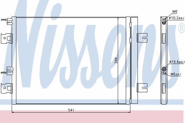 Радиатор кондиционера NISSENS 940262