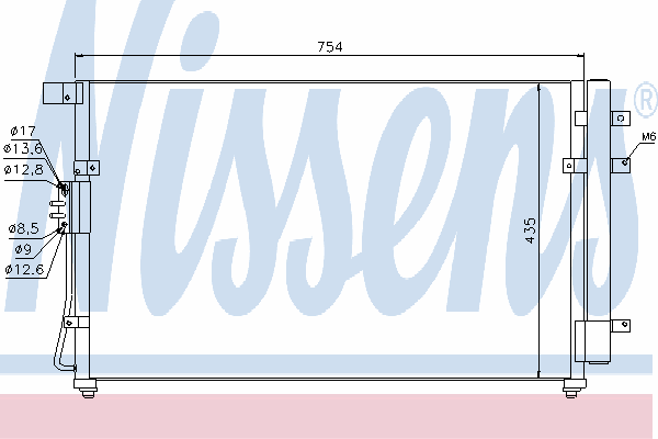 Радиатор кондиционера NISSENS 940269