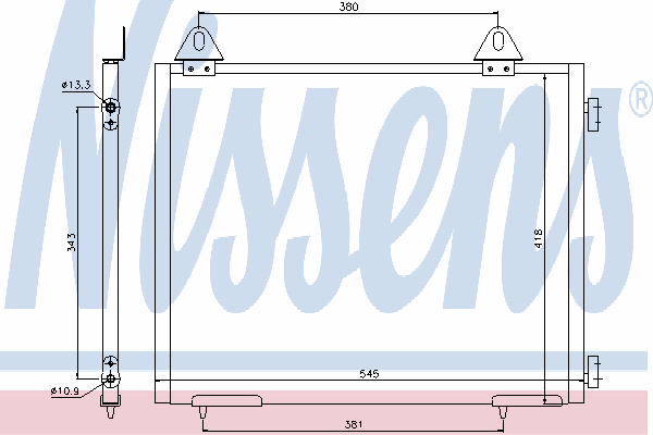 Радиатор кондиционера NISSENS 94327