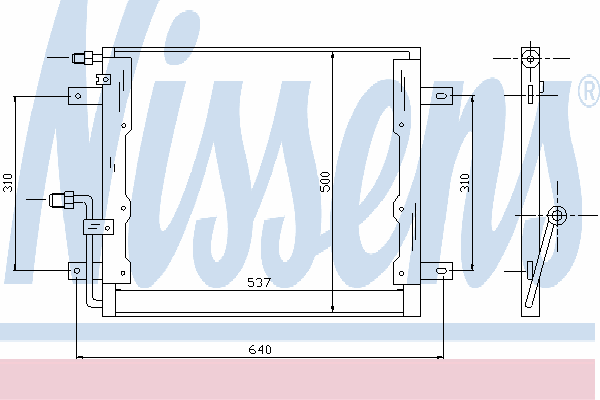 Радиатор кондиционера NISSENS 94335