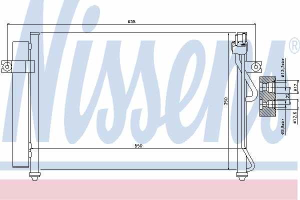Радиатор кондиционера NISSENS 94815