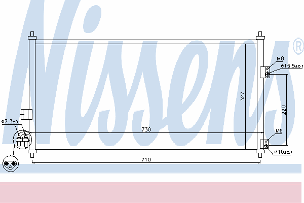 Радіатор кондиціонера NISSENS 94889