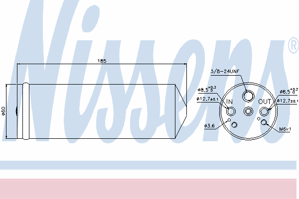 Осушитель кондиционера NISSENS 95134