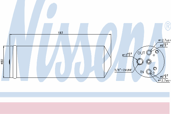 Осушитель кондиционера NISSENS 95082