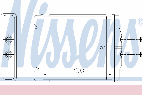 Радиатор отопителя NISSENS 76505