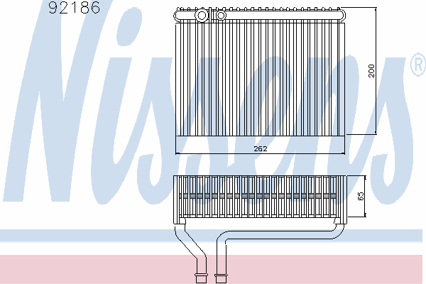 Испаритель кондиционера NISSENS 92186