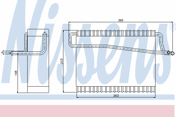 Испаритель кондиционера NISSENS 92271