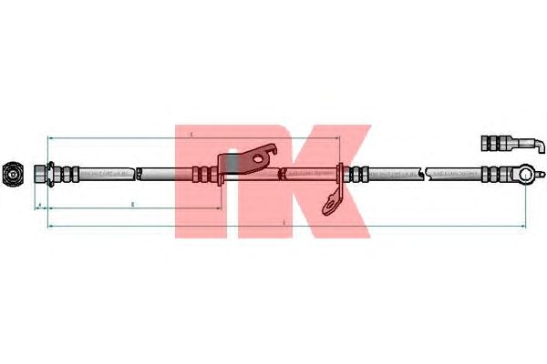 Тормозной шланг NK 8545175
