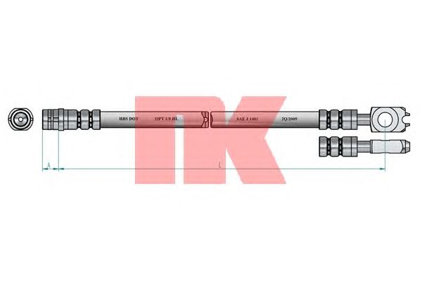 Тормозной шланг NK 854765