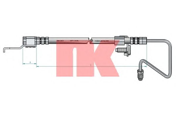Тормозной шланг NK 852599