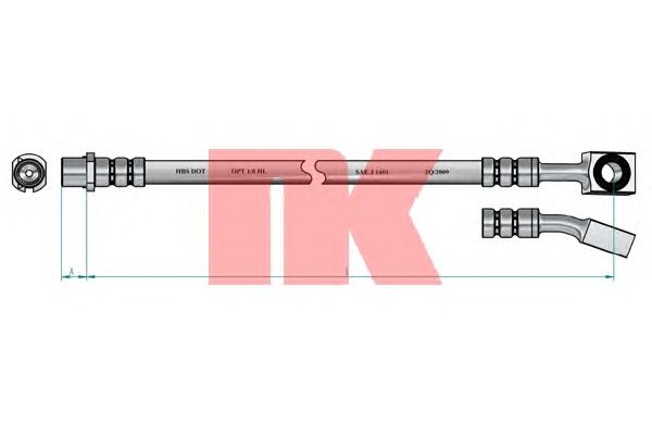 Тормозной шланг NK 853674