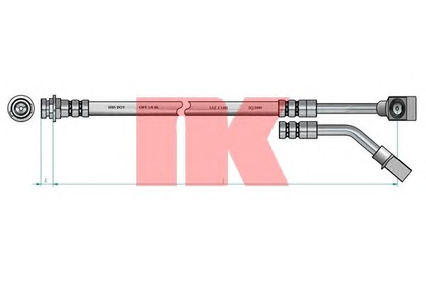 Тормозной шланг NK 853660