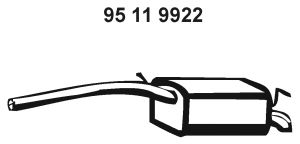 Глушитель EBERSPACHER 95 11 9922