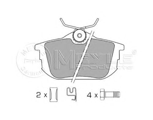 Тормозные колодки MEYLE 025 218 6115