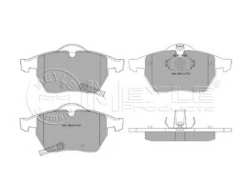 Тормозные колодки MEYLE 025 231 1619/W