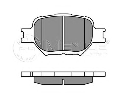 Тормозные колодки MEYLE 025 235 2617
