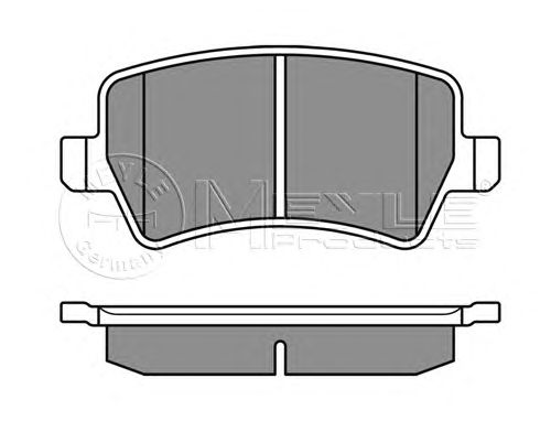 Тормозные колодки MEYLE 025 244 9617