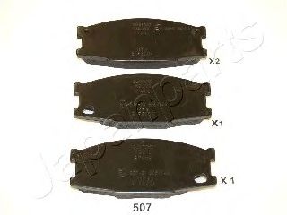 Тормозные колодки JAPANPARTS PA-507AF