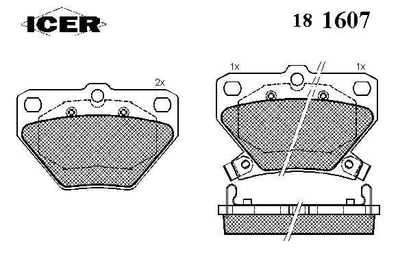 Тормозные колодки ICER 181607