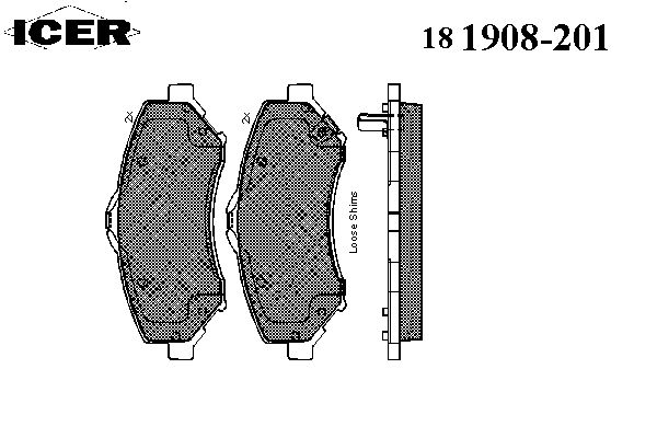 Тормозные колодки ICER 181908-201