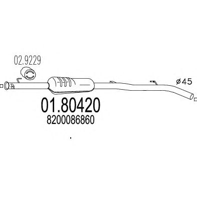 Резонатор MTS 01.80420