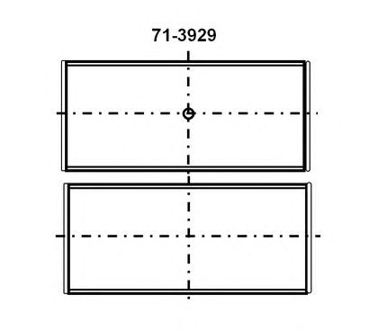 Шатунные вкладыши GLYCO 71-3929/4 STD