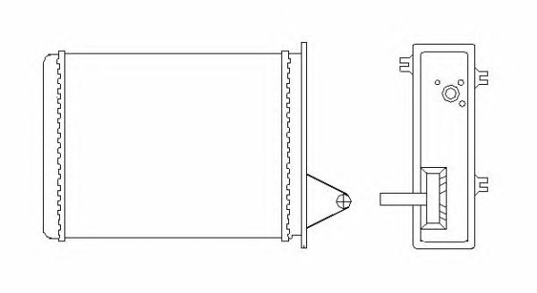 Радиатор отопителя NRF 53556