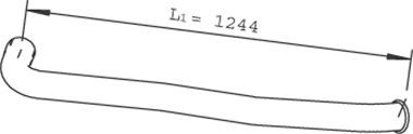 Труба вихлопного газу DINEX 21760