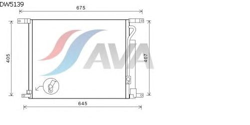Радиатор кондиционера AVA QUALITY COOLING DW5139