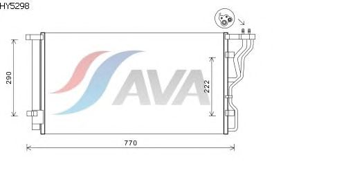 Радиатор кондиционера AVA QUALITY COOLING HY5298