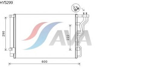 Радиатор кондиционера AVA QUALITY COOLING HY5299