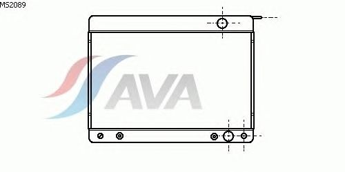 Радиатор, охлаждение двигателя AVA QUALITY COOLING MS2089