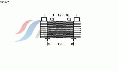 Интеркулер AVA QUALITY COOLING MZ4239