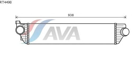 Интеркулер AVA QUALITY COOLING RT4498
